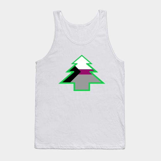 Demisexual Pride: Christmas Tree Tank Top by DisneyFanatic23